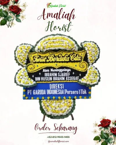 Papan Bunga Duka di Blondo